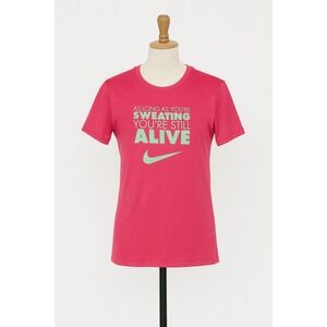 Nike Dri Fit  Graphic T-Shirt Pink  Womens XXL  Activewear Running Pickle Ball